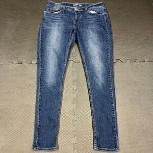 Levis 535 Super Skinny Womens Jeans Size 33 Dark Wash Denim Stretch